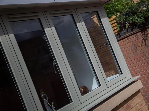 Olive Grey Envisage Flush Windows