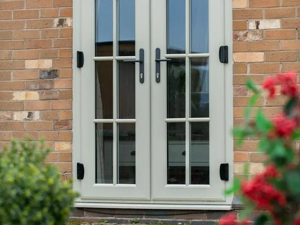 Olive Grey French Doors