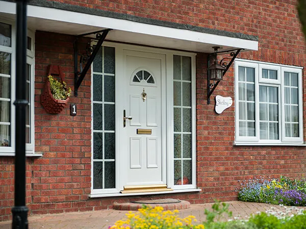 White UPVC door