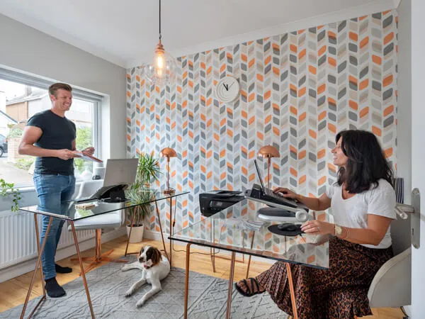 Couple in Home Office