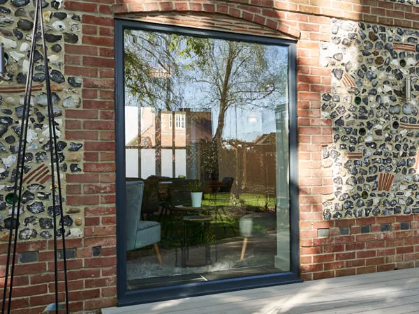 Grey Aluminium Fixed Windows